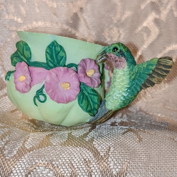 Vintage Resin Miniature Bird Teacups Set Of 5 - Picture 9 of 16
